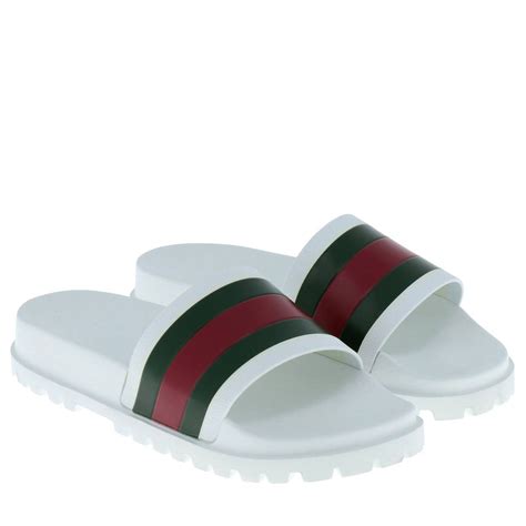 women white gucci sandals|white Gucci sandals men.